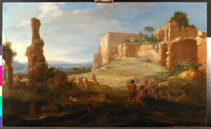 Landschaft mit Atalante und Hippomenes von Bartholomeus Breenbergh